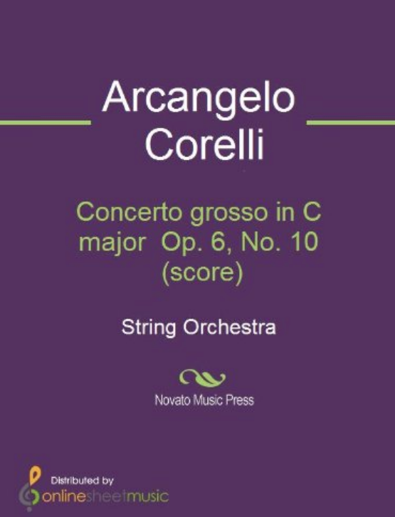 Arcangelo Corelli - Concerto Grosso in C Major, Op. 6 No.10: VI. Minuetto notas para el fortepiano
