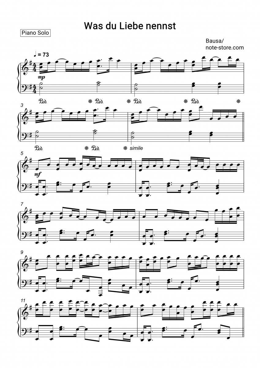 Bausa Was du Liebe nennst notas