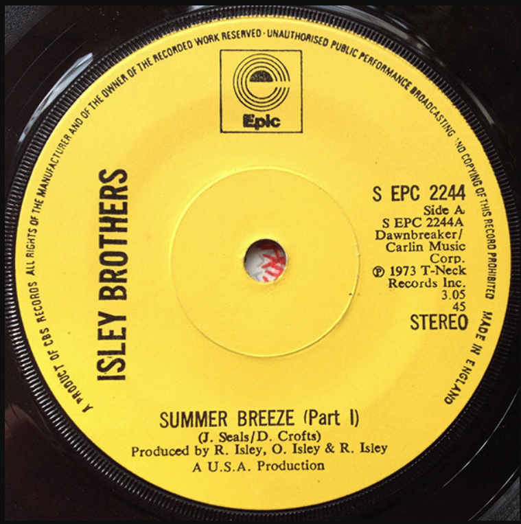 The Isley Brothers - Summer Breeze notas para el fortepiano