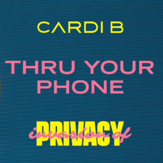 Cardi B - Thru Your Phone notas para el fortepiano
