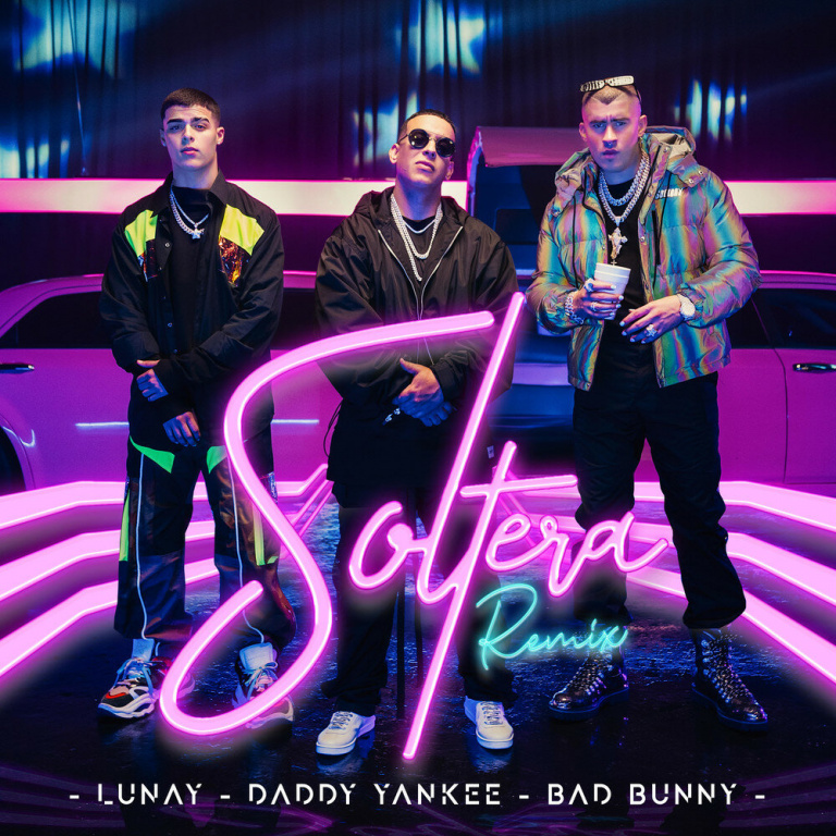 Lunay, Daddy Yankee, Bad Bunny - Soltera notas para el fortepiano