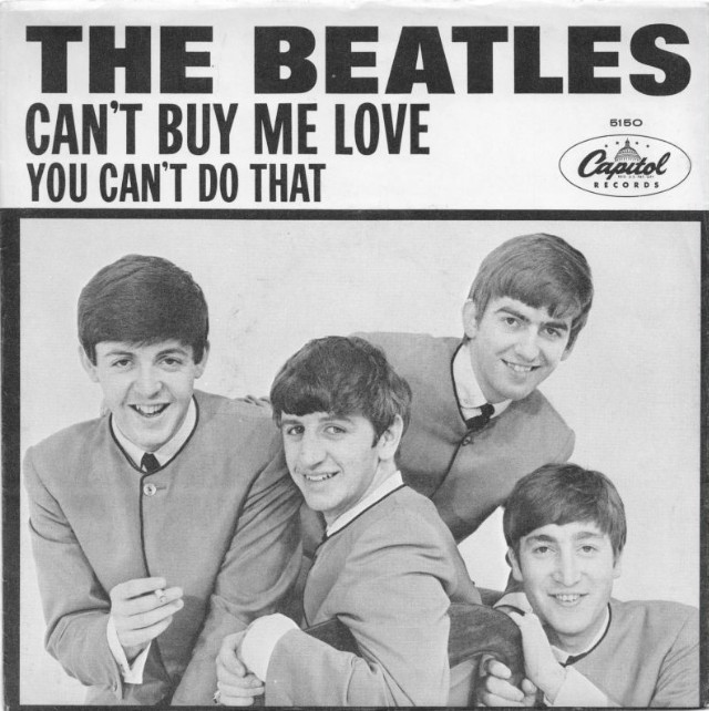The Beatles - Can’t Buy Me Love notas para el fortepiano