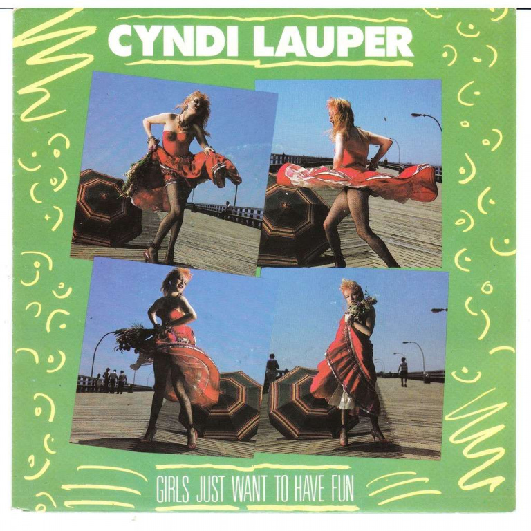 Cyndi Lauper - Girls Just Want To Have Fun notas para el fortepiano