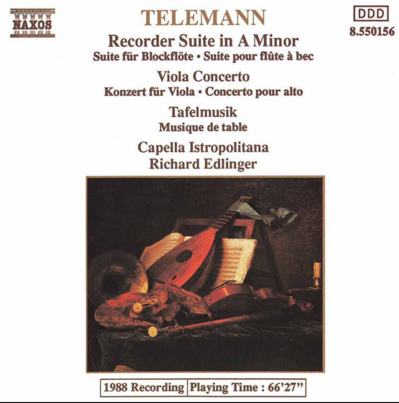 Georg Philipp Telemann - Viola Concerto in G Major, TWV 51:G9: II. Allegro notas para el fortepiano