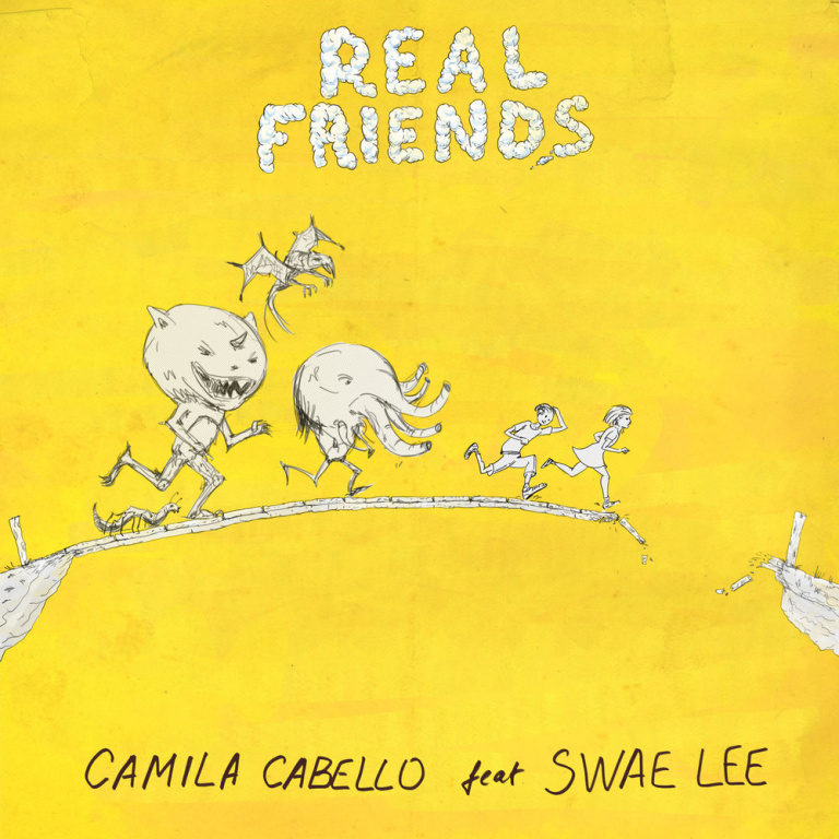 Camila Cabello, Swae Lee - Real Friends notas para el fortepiano