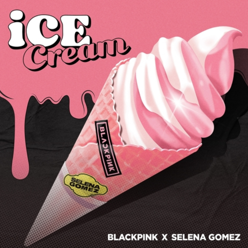 BlackPink, Selena Gomez - Ice Cream notas para el fortepiano