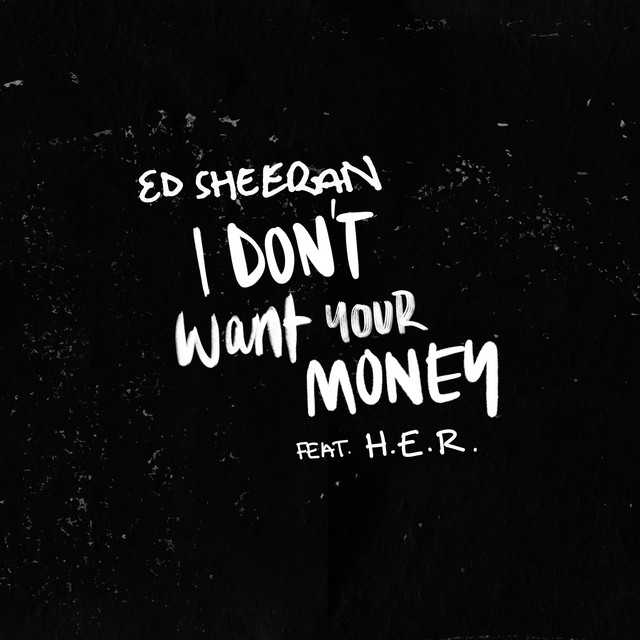 Ed Sheeran, H.E.R. - I Don’t Want Your Money notas para el fortepiano