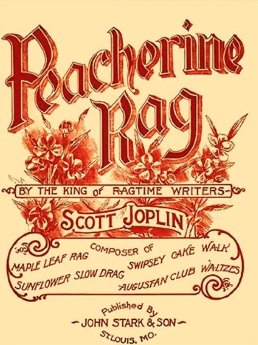 Scott Joplin - Peacherine Rag notas para el fortepiano