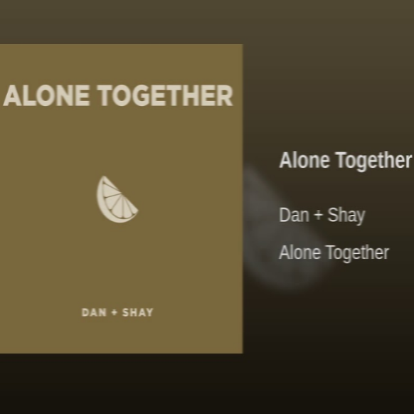 Dan + Shay - Alone Together notas para el fortepiano