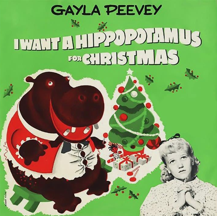 Gayla Peevey - I Want a Hippopotamus for Christmas notas para el fortepiano