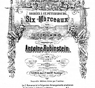 Anton Rubinstein - 6 Soirees a Saint-Petersbourg, Op.44: No.1 Romance notas para el fortepiano