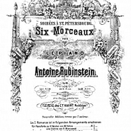 Anton Rubinstein - 6 Soirees a Saint-Petersbourg, Op.44: No.1 Romance notas para el fortepiano