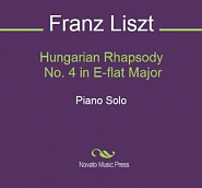 Franz Liszt - Hungarian Rhapsody No.4 in E flat major notas para el fortepiano