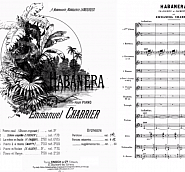 Emmanuel Chabrier - Habanera notas para el fortepiano
