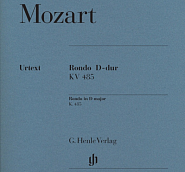 Wolfgang Amadeus Mozart - Rondo in D major, K. 485 notas para el fortepiano