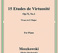 Moritz Moszkowski - 15 Etudes de Virtuosite, Op.72: No.1 Vivace notas para el fortepiano