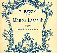 Giacomo Puccini - Manon Lescaut, Act 1: Donna non vidi mai notas para el fortepiano