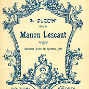 Giacomo Puccini - Manon Lescaut, Act 1: Donna non vidi mai notas para el fortepiano