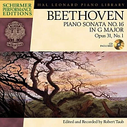 Ludwig van Beethoven - Sonata No. 16, Op. 31, No. 1, part II. Adagio grazioso notas para el fortepiano