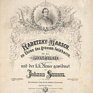 Johann Strauss I - Radetzky March notas para el fortepiano