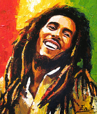 Bob Marley notas para el fortepiano