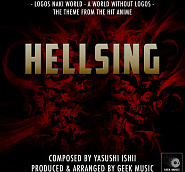 Yasushi Ishii - The World Without Logos (Hellsing OST) notas para el fortepiano