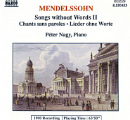 Felix Mendelssohn - Lieder ohne Worte, Op.38: No.6 Duetto. Andante con moto notas para el fortepiano