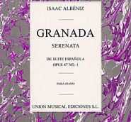 Isaac Albeniz - Suite española, Op.47: No.1 Granada notas para el fortepiano