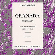 Isaac Albeniz - Suite española, Op.47: No.1 Granada notas para el fortepiano
