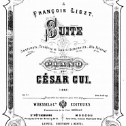 Cesar Cui - Waltz in E Minor, op.31 №2 notas para el fortepiano