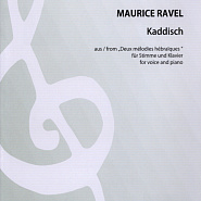 Maurice Ravel - Deux Melodies hebraiques, MA 22: No. 1, Kaddisch in C Minor notas para el fortepiano