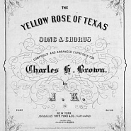 Western music - The Yellow Rose of Texas notas para el fortepiano
