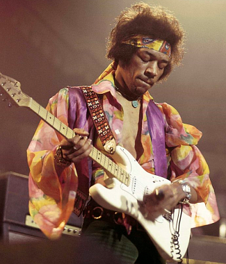 Jimi Hendrix notas para el fortepiano