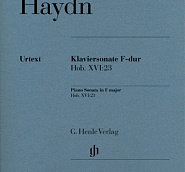 Joseph Haydn - Sonata No. 38 in F Major, Hob. XVI, 23: Part 2 Adagio notas para el fortepiano