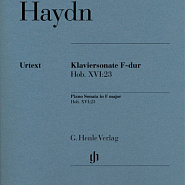 Joseph Haydn - Соната № 38 фа мажор, Hob. XVI, 23: Часть 2 Адажио notas para el fortepiano