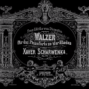 Xaver Scharwenka - Two Waltzes, Op. 44: 1. Con spirito notas para el fortepiano
