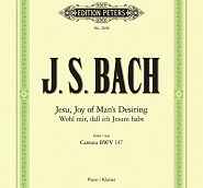 Johann Sebastian Bach - Cantata BWV 147 – Jesu, Joy of Man's Desiring notas para el fortepiano