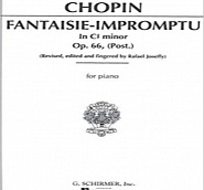 Frederic Chopin - Fantaisie Impromptu, Op. 66 notas para el fortepiano