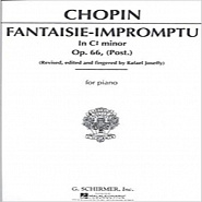 Frederic Chopin - Fantaisie Impromptu, Op. 66 notas para el fortepiano