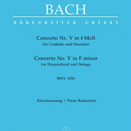 Johann Sebastian Bach - Concerto No. 5 in F minor, BWV 1056 part 1. Allegro moderato notas para el fortepiano