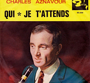 Charles Aznavour - Je t'Attends notas para el fortepiano