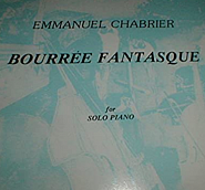Emmanuel Chabrier - Bourrée fantasque, D 74 notas para el fortepiano
