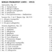 Sergei Prokofiev - Visions fugitives op. 22 No.11 Con eleganza notas para el fortepiano