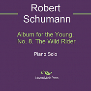 Robert Schumann - Op. 68, No. 8 (Wilder Reiter) notas para el fortepiano