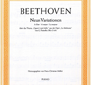 Ludwig van Beethoven - Nine Variations on an Aria by Paisiello, WoO 69 notas para el fortepiano