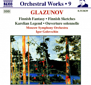 Alexander Glazunov - Finnish Fantasy in C major, Op. 88 notas para el fortepiano
