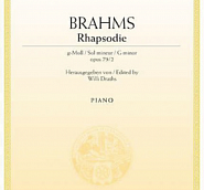 Johannes Brahms - Rhapsody in G minor – Op. 79 No. 2 notas para el fortepiano