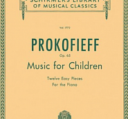 Sergei Prokofiev - Op. 65, No. 11, Evening notas para el fortepiano