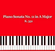 Wolfgang Amadeus Mozart - Piano Sonata No. 11 in A major, part 2 Menuetto notas para el fortepiano