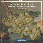 Johann Gottlieb Janitsch - Соната ре мажор, Op.5, No.1: Часть 1 .Adagio e mesto  notas para el fortepiano